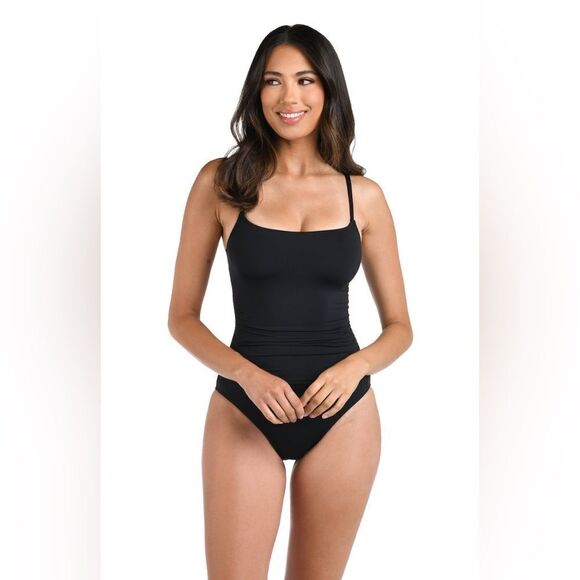 La Blanca Women's Island Goddess Rouched Body One Piece Swimsuit - Picture 2 of 14